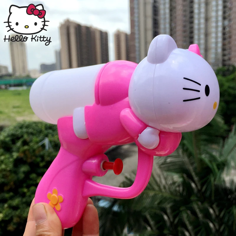 Hello kitty 1 шт. мини брызгающая водой игрушка детская пушка воды пляжа Пистолеты