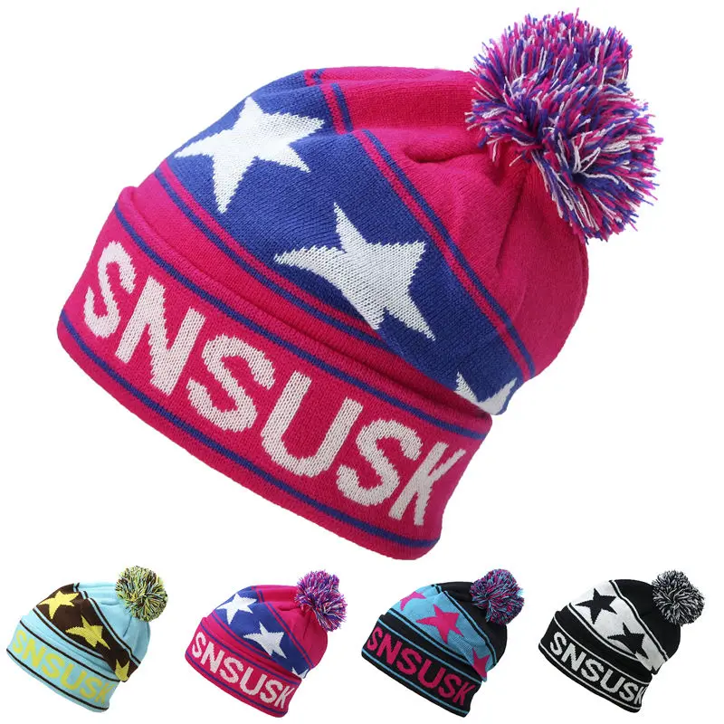 

Women Winter Knitted Hats Gorro Beanie For Men Women Beanies Hat Bonnet Outdoor Sport Skiing Chapeu Cap Beanies Warm For Men