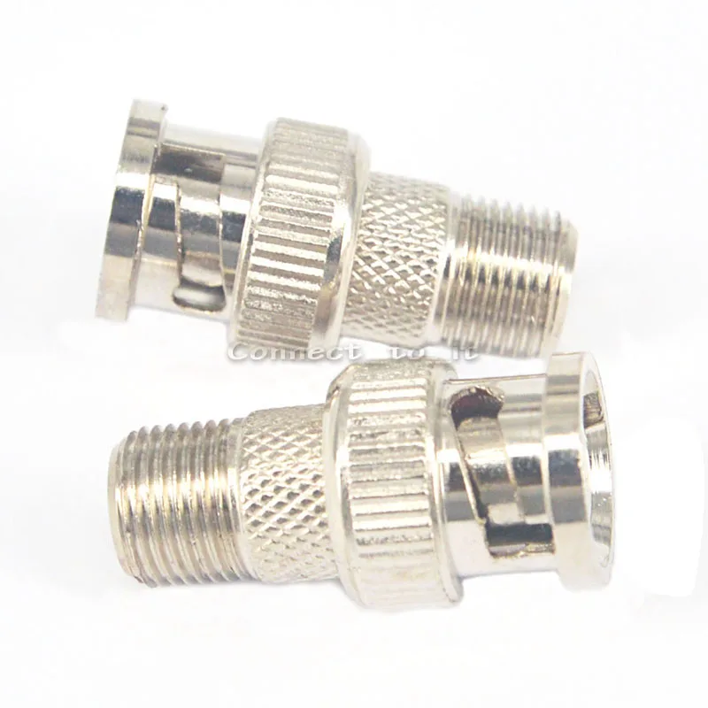 

2 Pieces BNC to F Adapter BNC Male to F Female Coax RF Connector RG6 RG59 Metal Adapter Connectors Video and Headend Application