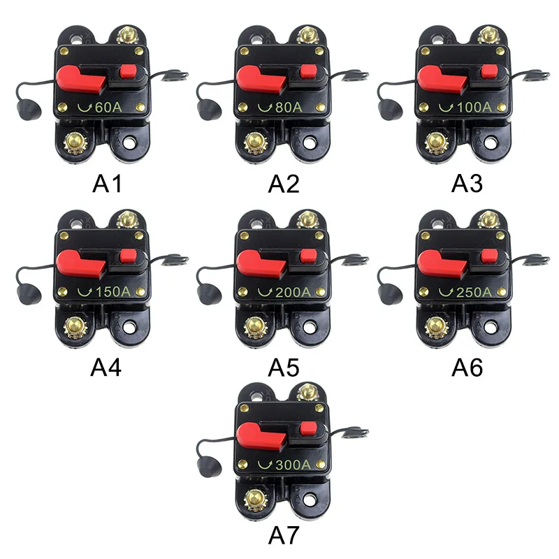 Прямая поставка автоматический 60-300A автомобильный аудио в линии автоматическое восстановление защиты автоматический выключатель предохранитель восстановление защита держатель