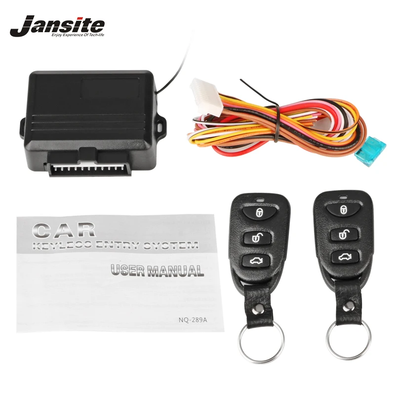 

Jansite Universal Car Alarm Systems Keyless Entry System Auto Remote Central Kit Door Lock Central Locking with Remote Control