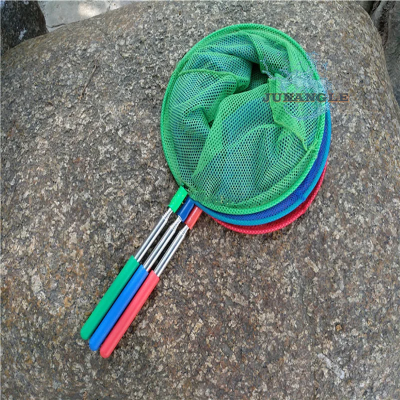 JU 1PCS Fishing Nets Stainless Steel Telescopic Net Fishing 5 Portable