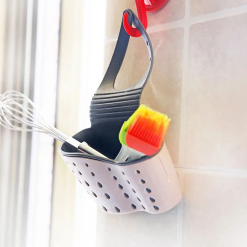 

Dropship kitchen dish drainer tools Kitchen Accessories organizer Bathroom dish Drying Rack Toilet Sink Suction Sponge Holder