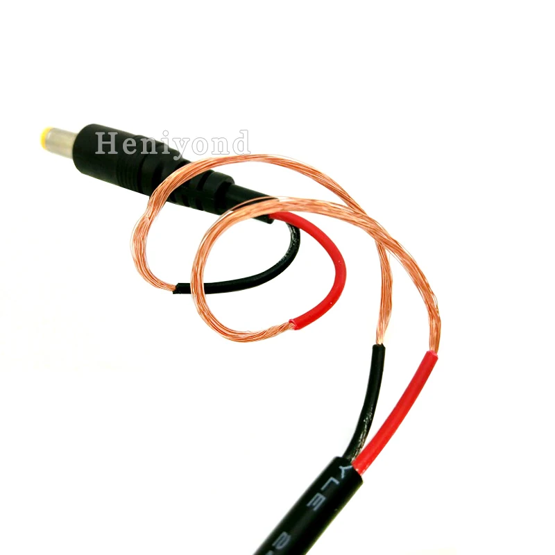 High quality 18AWG 5PCS DC Jack 5.5x2.1mm plug power supply cord male Extension Cable /DC male for led strip or cctv camera