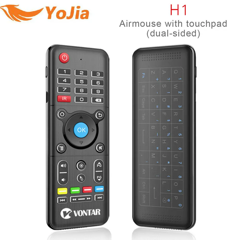 

Original H1 2.4GHz Wireless Air mouse H1 plus mini keyboard Remote Control Backlight Touchpad IR Learning For PC Android TV BOX