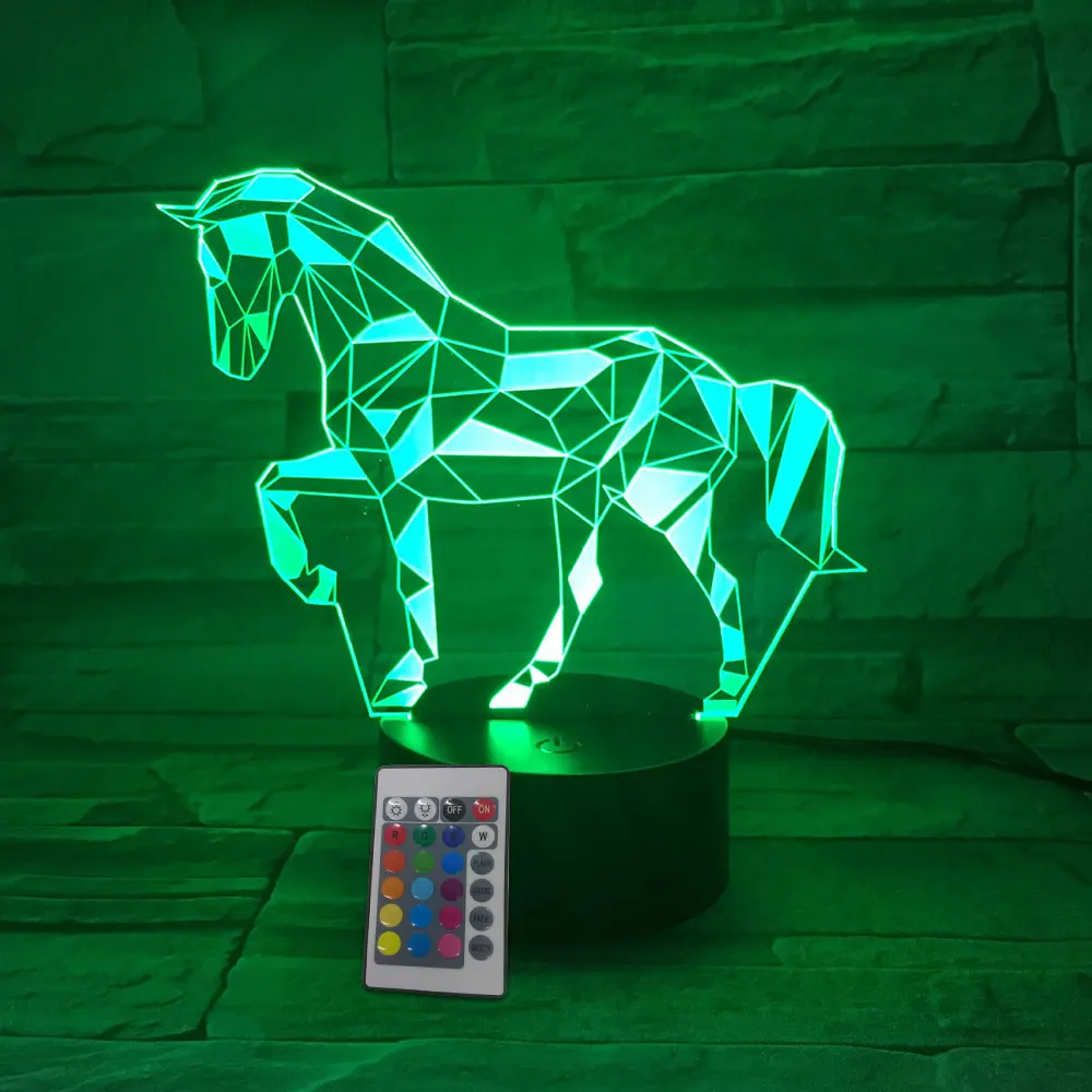 

Modern Cute Table Lamp Night Light Desk Light Horse Shape 10*4cm LED Christmas Xmas Gifts Indoor Lighting Decoration Cartoon