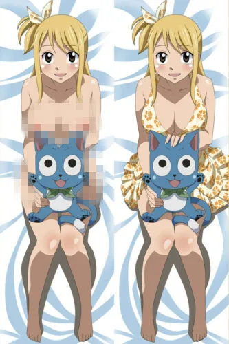 

Fairy Tail Dakimakura Happy Lucy Anime Hugging Body Pillow Case Cover 150CM