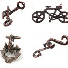 4 шт. в наборе Классический IQ ум для зарядки мозгов, металлическая игра-головоломка для взрослых детей