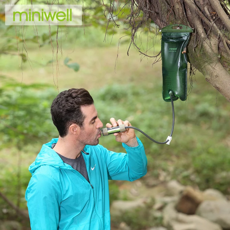 Miniwell survival water purifier for outdoor sport and activities 