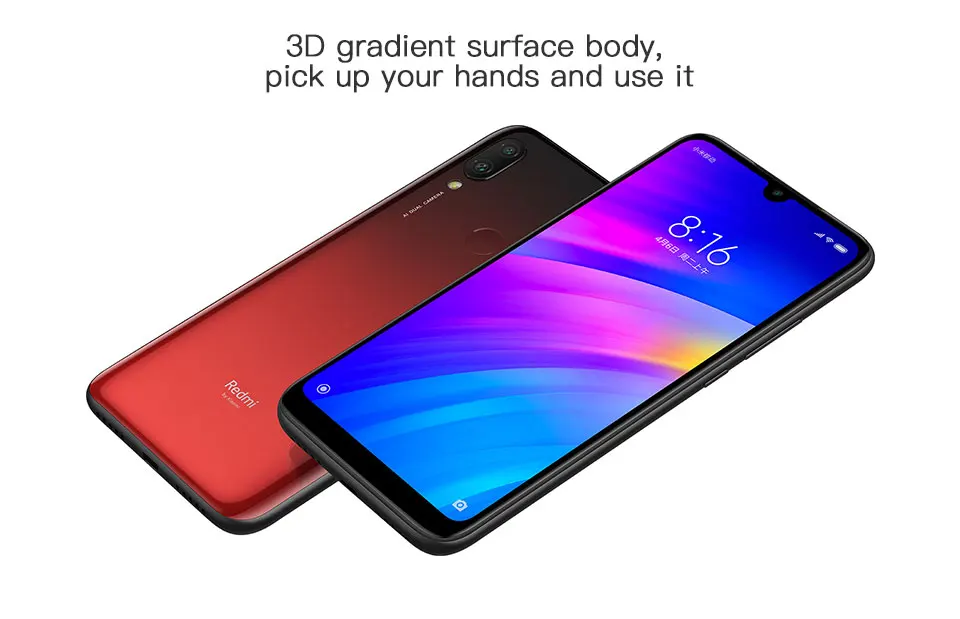 Глобальная версия Xiaomi redmi 7 6,2" полный экран 4000 мАч 3 ГБ оперативная память 64 ГБ Встроенная Snapdragon 632 Octa Core 12MP redmi 7 телефон