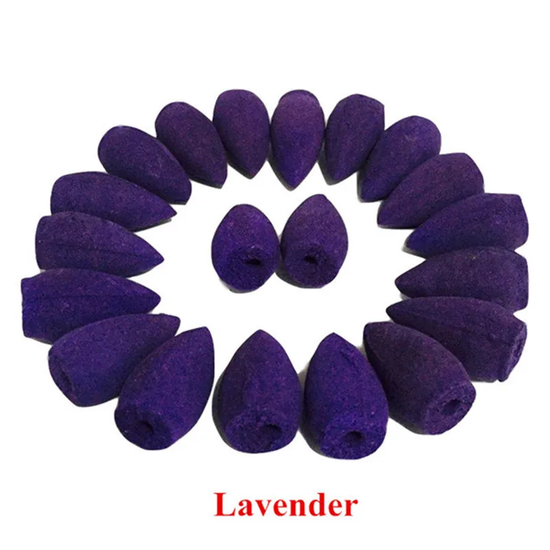 40PcsBox Chinese Backflow Incense Cones Natural Aroma Wormwood Agarwood Reflux Incense for Tea House Meditation (10)