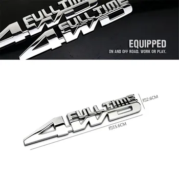 

Car Accessories Auto Sticker Side Fender Emblem 4WDfulltime logo for BMW X5 Smart Honda Suzuki Volvo Buick Toyota Opel Cadillac