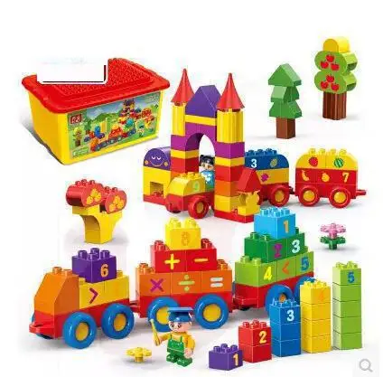 

6532 136pcs Math Mathematical Digit Number Train Big Particle Building Block