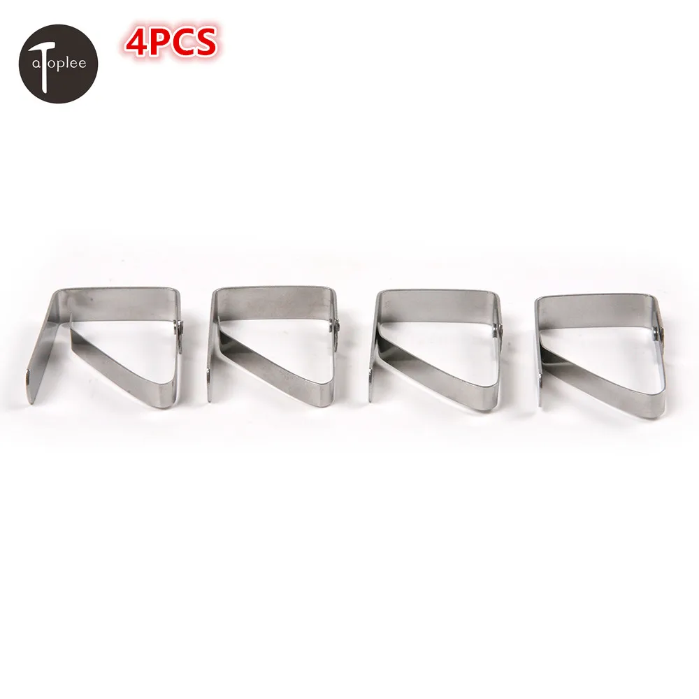 

4Pcs/ Lots Stainless Steel Tablecloth Clip Table Cover Clips Holder Clamps Party Picnic Hanger Hooks