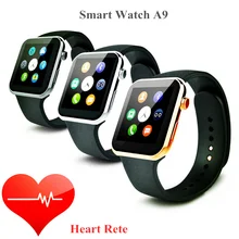 2015 New Smartwatch A9 Bluetooth Smart uhr für Apple iPhone & Samsung Android Telefon relogio inteligente reloj smartphone uhr