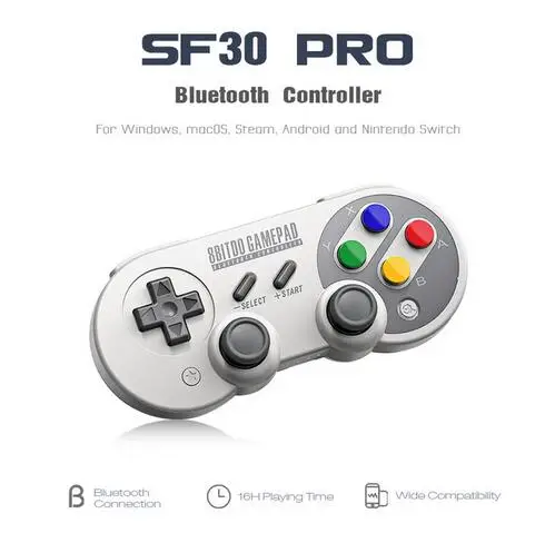 8Bitdo геймпад для nintendo Switch Android контроллер джойстик беспроводной Bluetooth игровой контроллер SF30 Pro GamPad - Цвет: 8Bitdo