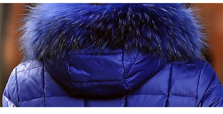 AYUNSUE женский пуховик длинный утепленный пуховик с капюшоном из натурального меха зимние куртки большой размер 5XL одежда для мам 1508