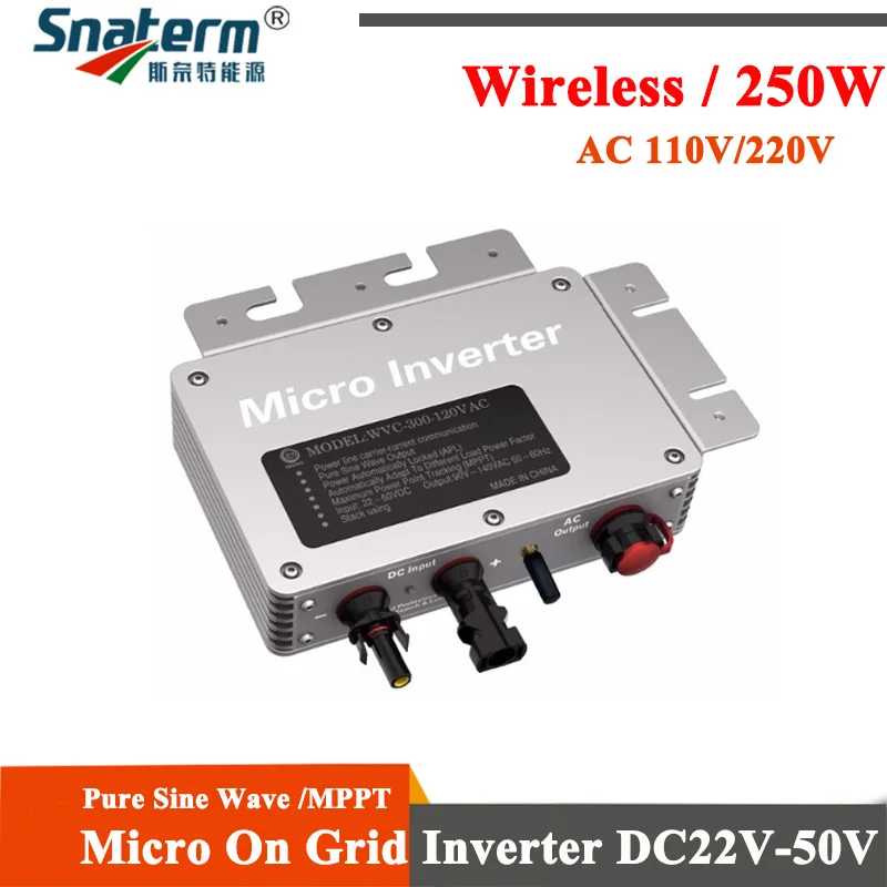 Free shipping! Grid Tie Micro Solar Inverter WVC300 With
