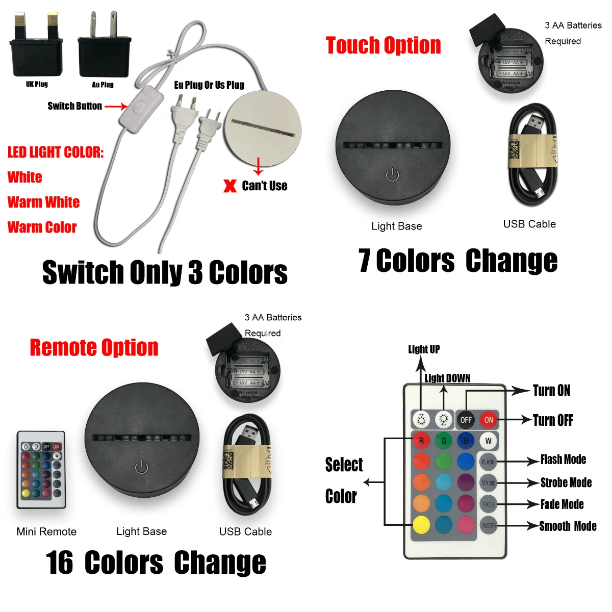 США Статуя Свободы 3D лампа светодиодный ночник с USB Touch RGB цвета Изменение стол ночник прикроватный домашний декор