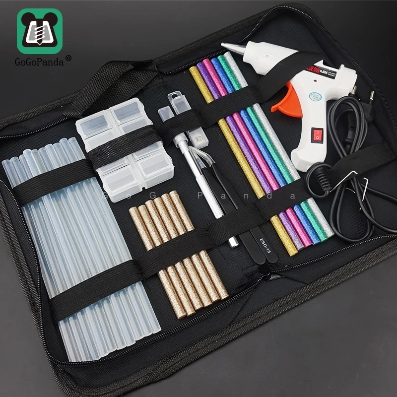 Günstig Freies Verschiffen 6 IN 1 Kleber Gun Set Elektrische Wärme Schmelz Handwerk Repair Tool Professional DIY 110 240 V 20 W mit Sticks Geschenk