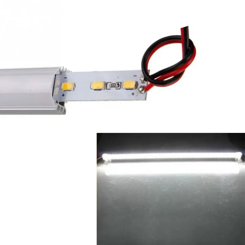 

1Pc 50CM Waterproof Rigid LED Strip Wholesale DC 12V SMD 5630 LED Hard Rigid Strip Bar Light Alloy shell +pc cover LED Bar Light
