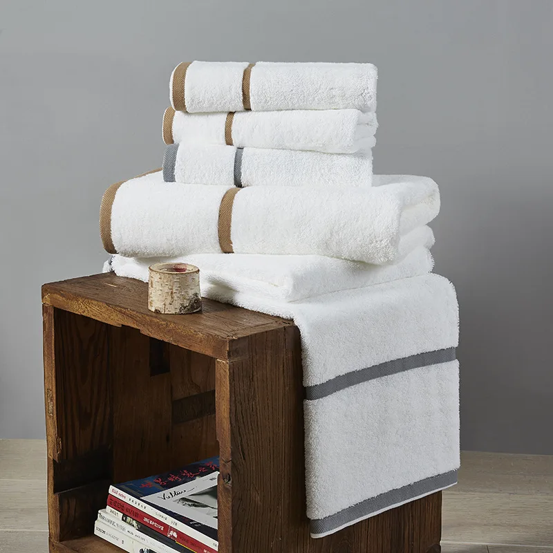 

Star hotel towel fine side thickening bath towel cotton single yarn spiral towel soft skin-friendly water absorption face towel