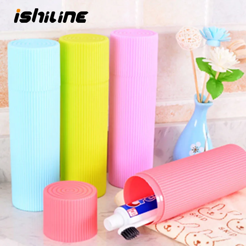 

1PC Portable Travel Toothbrush Storage Box Holder Camping Toothbrush Case Cover Protector Travel Hiking Cups Household Organizer