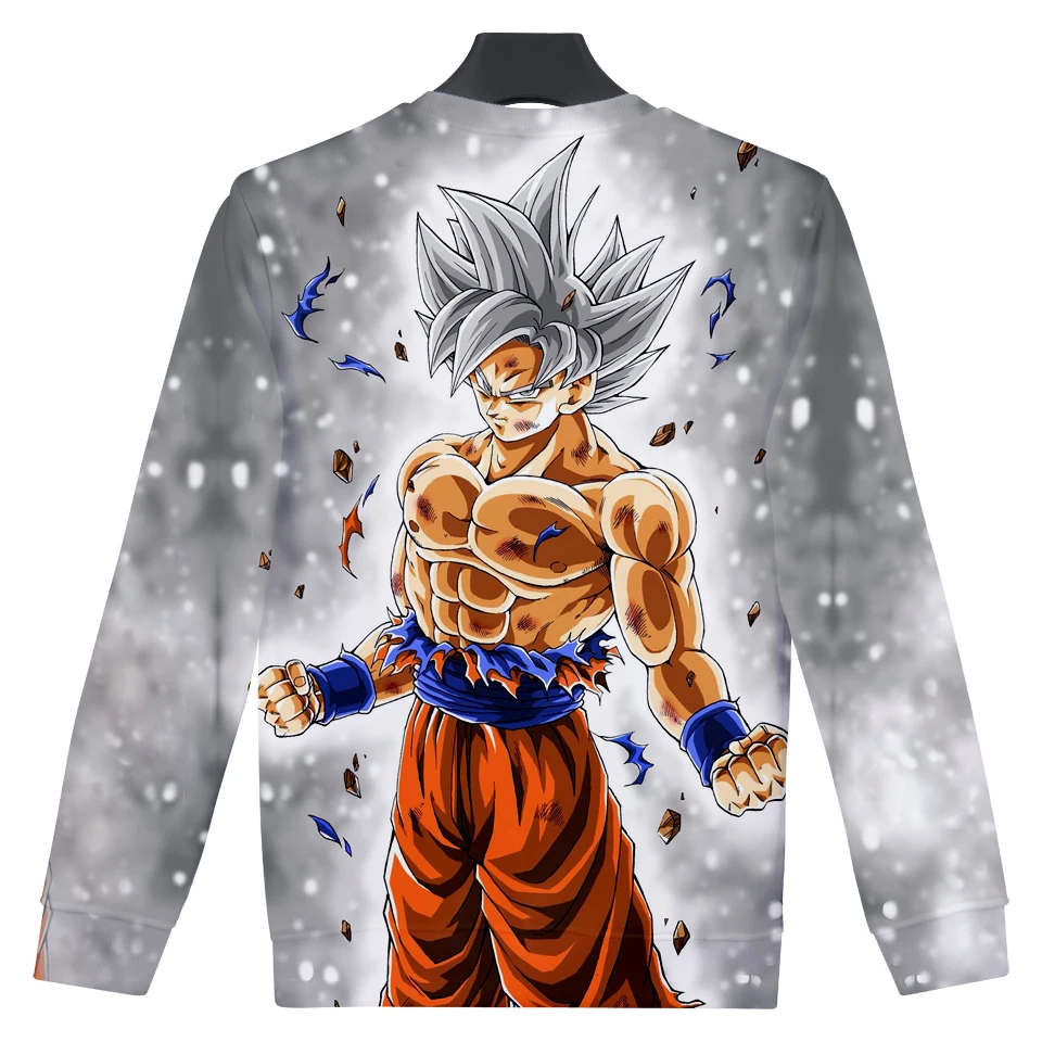 aikooki BTS 3D Dragon Ball XXS To 4XL Hoodies Super Acme Silver White Super Saiyan Dragon Ball SonGoku Hoodies Men women