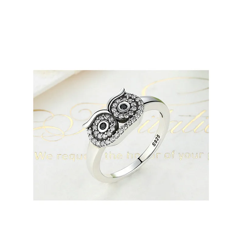 2018 Hot New Arrival Fashion Cute Creative Owl Ring Retro Ring Wedding Party Women Jewelry Rings for women Ring Set J19#N (4)