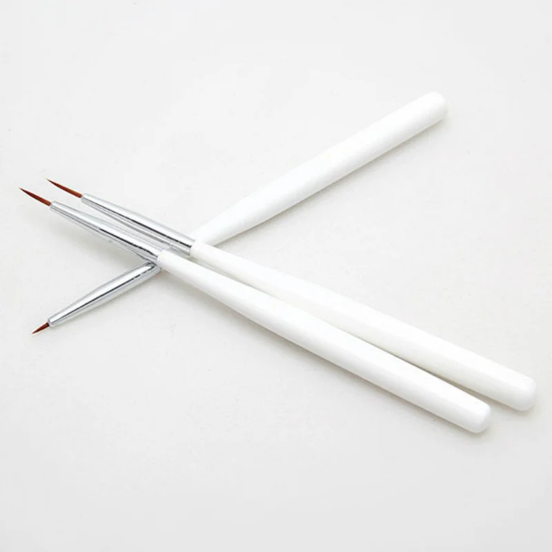 

6PCS/2set Acrylic French Nail Art Liner Brushes Drawing Dotting Nail Brush Manicure Pen Styling Tools