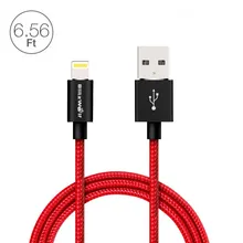 BlitzWolf MFI Certified For Lightning To USB Sync & Charge Braided Cable 6.56t/2m For iPhone 6