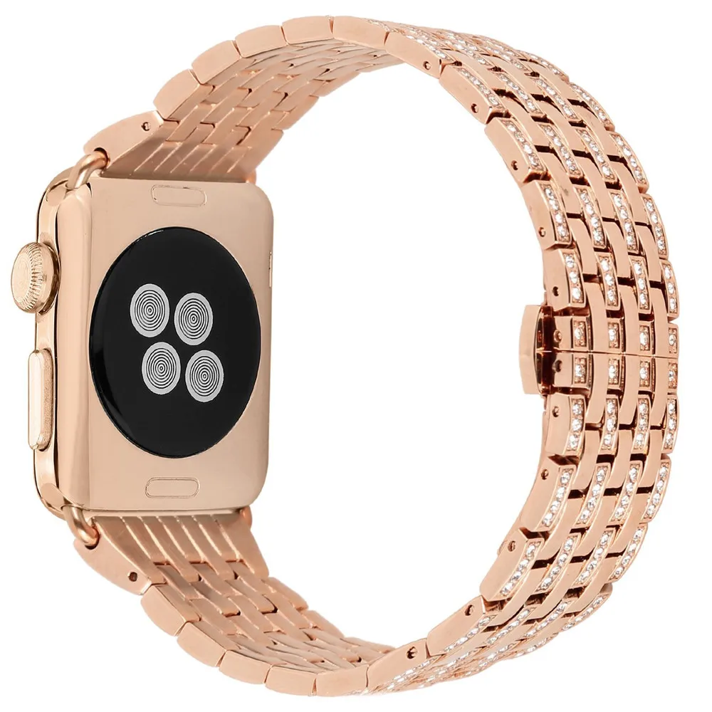 Milanese Loop for Apple Watch Band 40mm/44mm/42mm/38mm Strap Iwatch Series 4 3 2 1 Stainless Steel Wrist Bracelet Belt Watchband - Цвет ремешка: Rose Gold