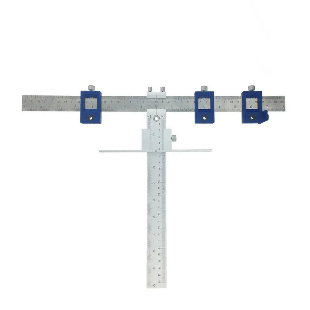 

Aluminum Alloy Furniture Woodworking Puncher Woodworking Auxiliary Installation Tool Multi-Function Hole Locator 1694