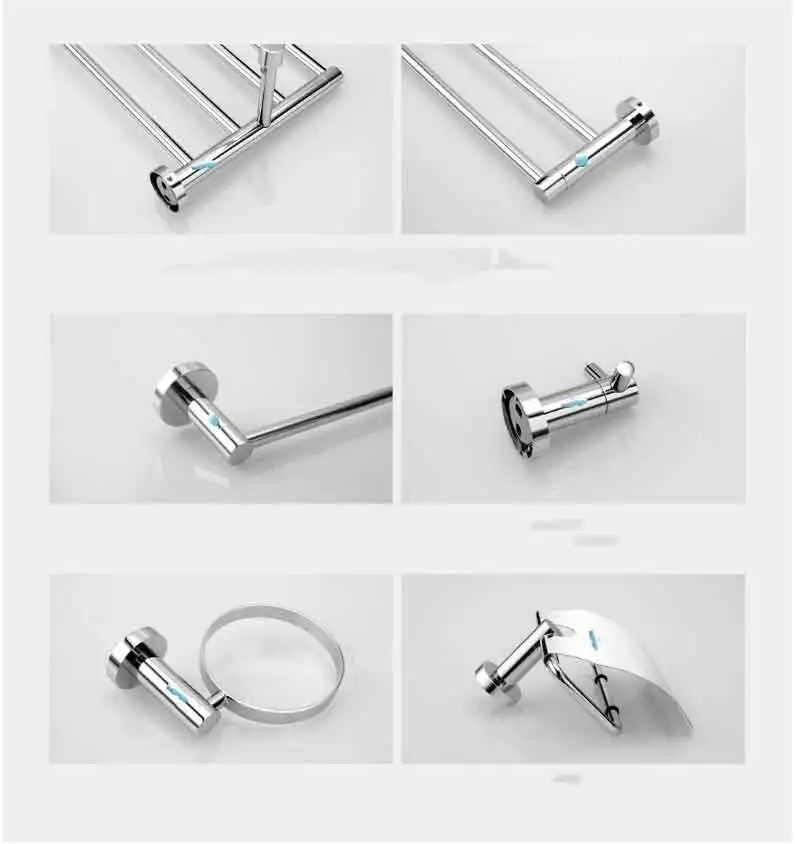 Towel Rack stainless steel 304 bathroom bathroom pendant single-pole double-pole towel bath towel rack