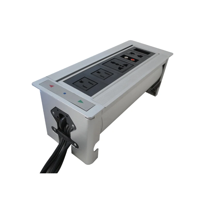 2019 New Silver Electric Socket with RJ45 and Audio Smart Socket /Automatic Multifunctional socket