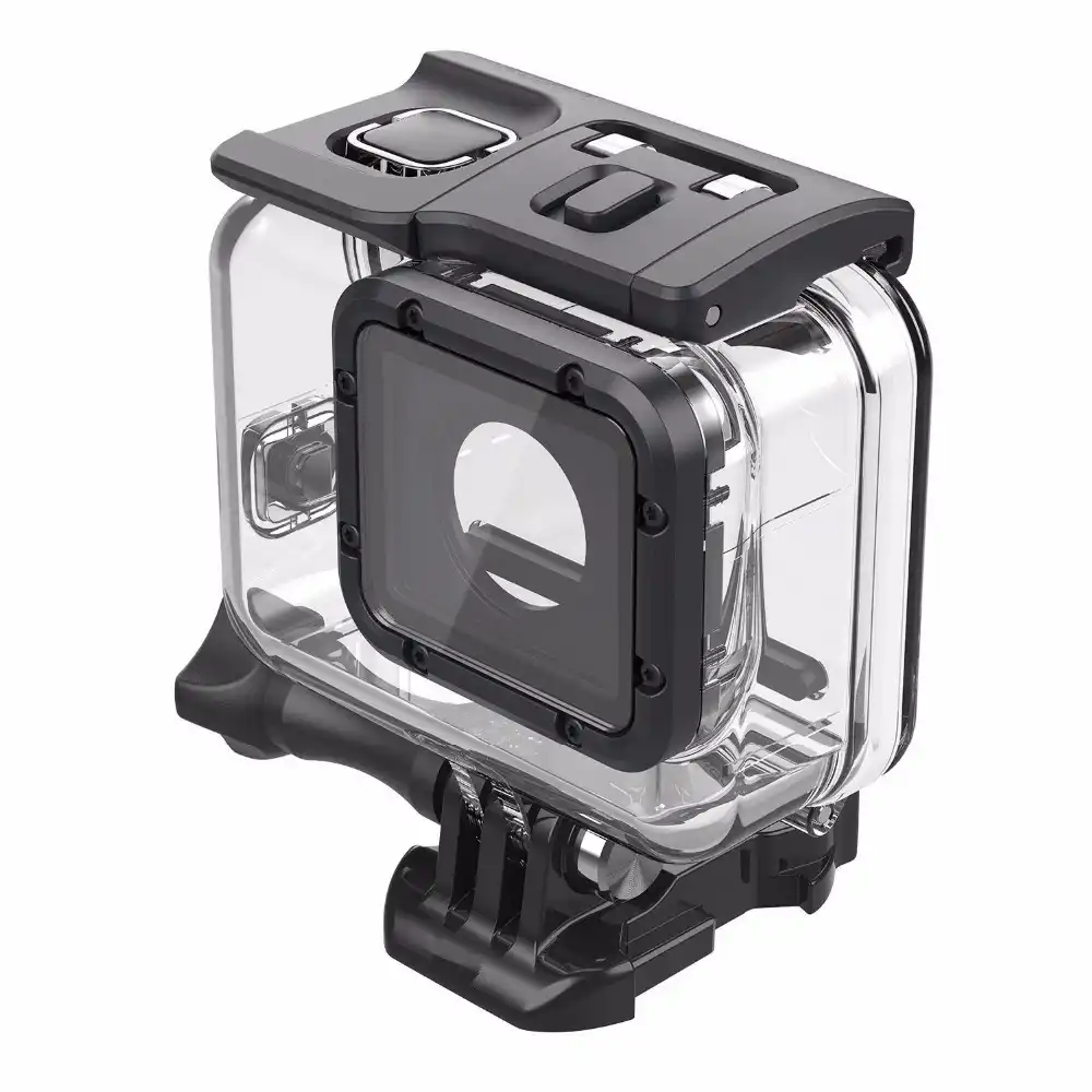 Home Garden Cameras Photography Equipment Camera Drone Photo Accessories Waterproof Diving Black Camera Accessories Housing Case For Gopro Hero 7 6 5 New
