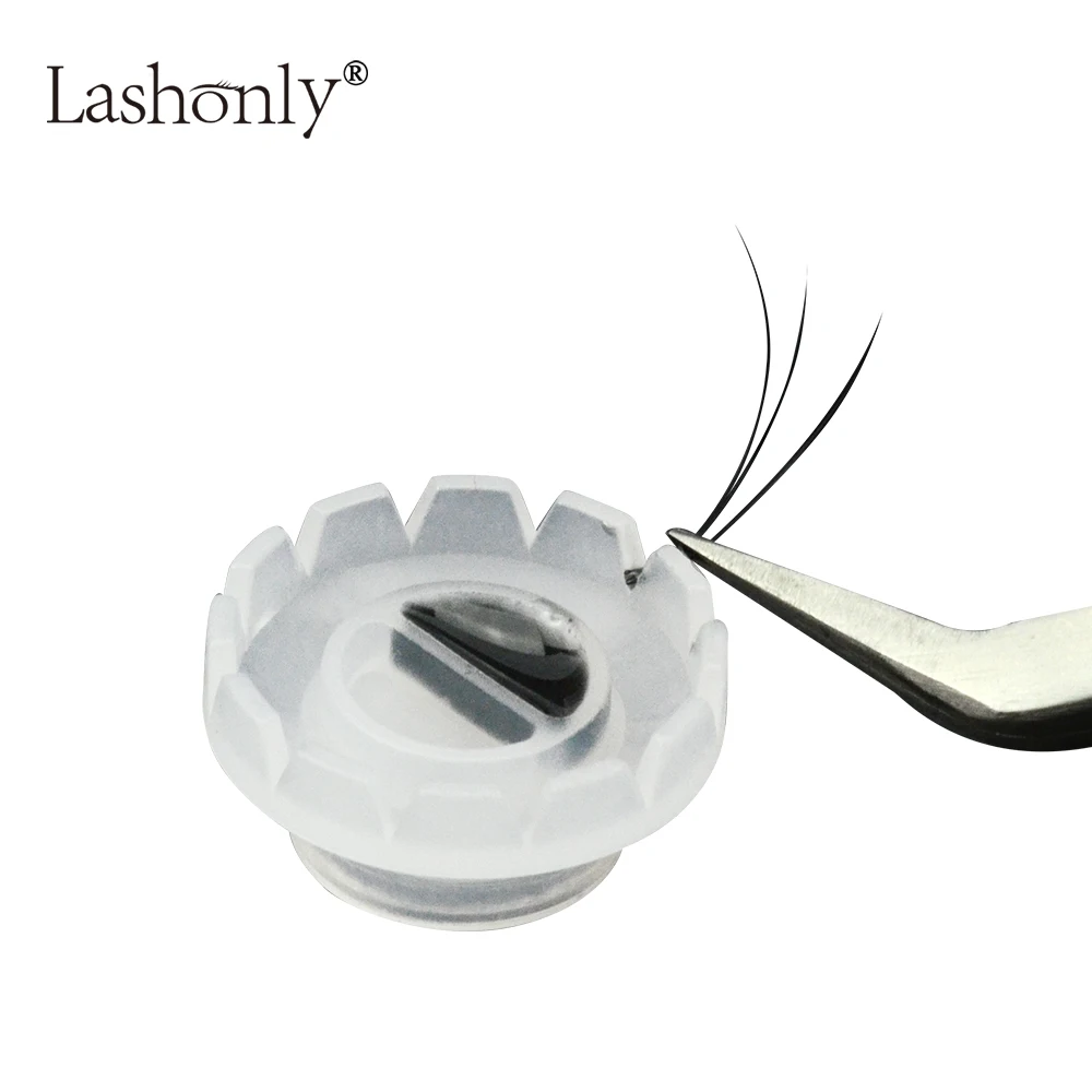 

Qeelasee 100pcs Individual Eyelash Glue Holder Quick Blossom Cup Ring for Eyelash Extension Sun Flower Glue Cup Makeup Tools