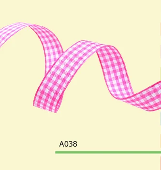 

7/8" inch 22mm Scottish checked plaid gingham ribbon