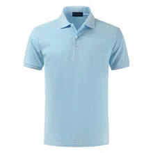 High quality 100% cotton 2018 lapel pure cotton polo shirt with a simple, simple and thin shirt in summer