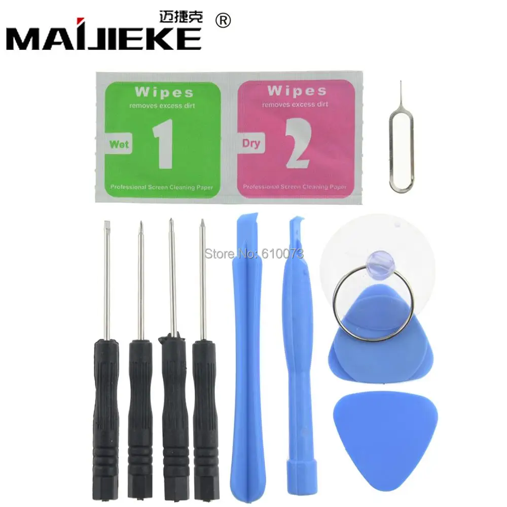 

MAIJIEKE 11 in 1 Opening Tool Screwdriver Set for iPhone x 8 7 6S 6 plus 5s Repair Tools Kit for Samsung Mobile Phone Open Tools