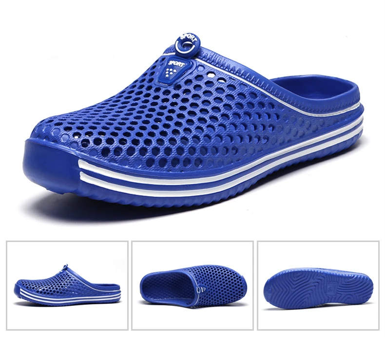 Brand Duty-Free Big Size 36-45 Lover Clogs 6 Colors Croc Shoes Men Band Sandals Summer Beach Water Swimming Mens Shoe (16)