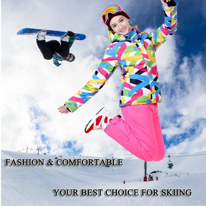 المرأة التزلج سترة رشاقته على الجليد الدعاوى تزلج للماء جاكيت وسروال في الهواء الطلق wintersport تزلج أوم المرأة التزلج سترة رشاقته على الجليد الدعاوى تزلج للماء جاكيت وسروال في الهواء الطلق wintersport تزلج أوم