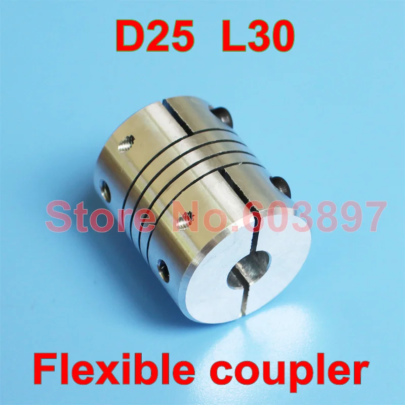 5mm*8mm 5pcs/lot D25 L35 Rigid coupling clamping coupler Aluminum Alloy coupling 3D stepper motor coupling 5mm 6mm 7mm 8mm 10mm 