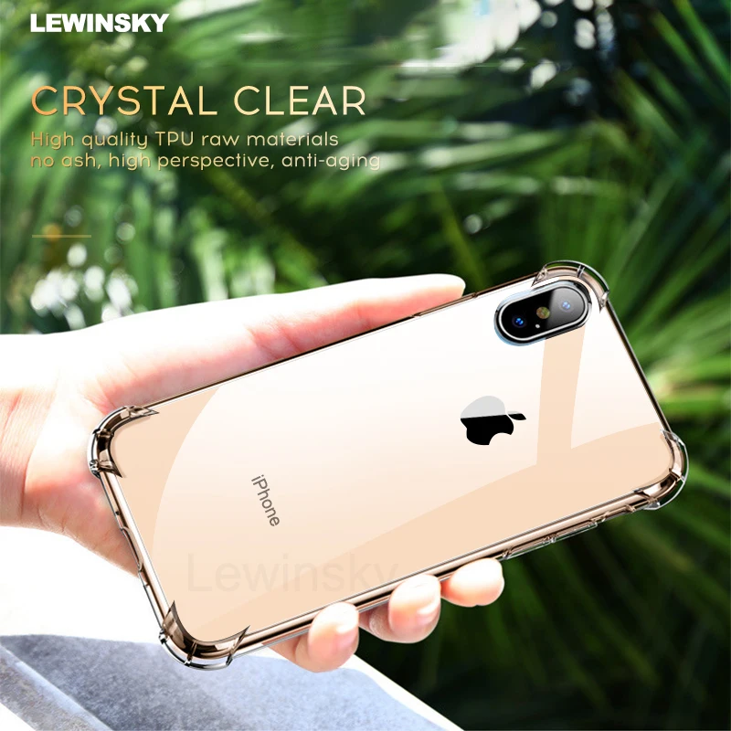 

Shockproof Clear Soft Silicone Case For Iphone 6 6s 8 7 Plus X Xs XR MAx Cover Case on For Iphone XR Max X s 5 5s SE Anti-Knock