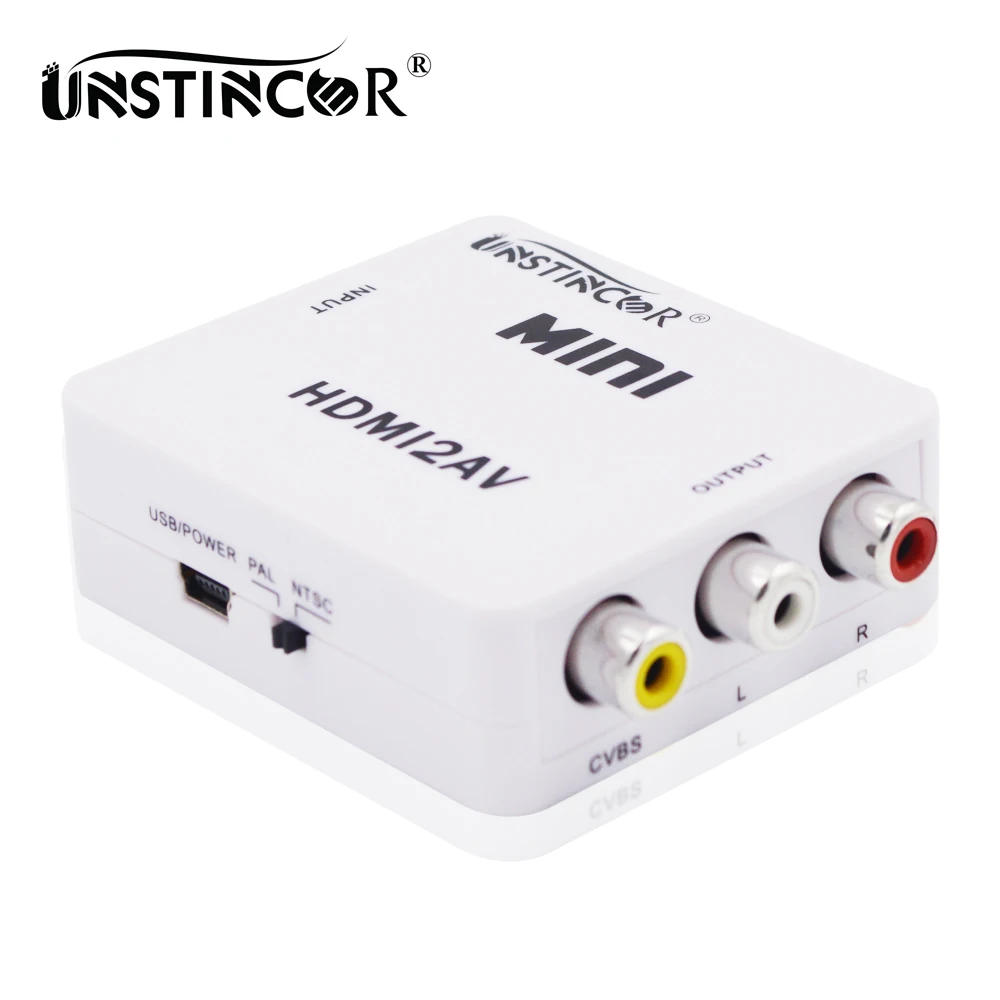 HDMI to AV RCA Adapter Converter 1080P HDMI to AV