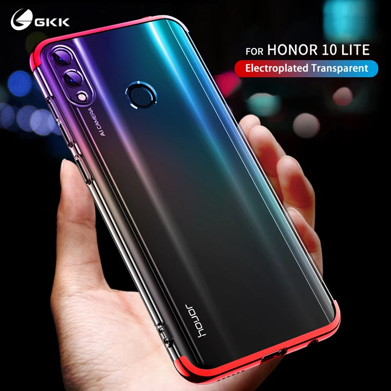 

GKK original for huawei honor 10 lite Case full protection 3 in 1 Plating Transparent Back Cover for huawei P smart 2019 coque