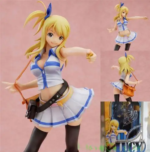Пикантные аниме Fairy Tail Люси Хертфиллиа 1/7 Масштаб Окрашенные ПВХ Рисунок Аниме