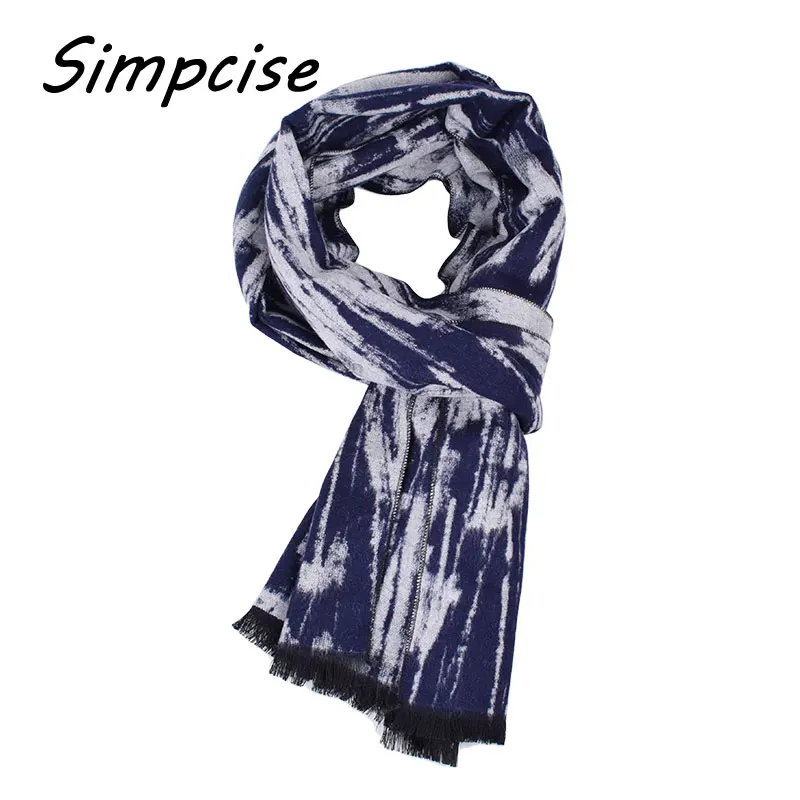 mens dress scarf Men Winter warm Scarfs Doodle Printed Scarf Business Man style Brand Design Cashmere Wraps A3A18925 male scarf