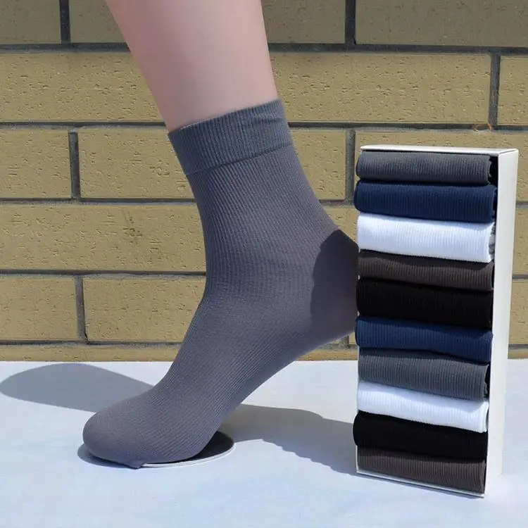 2018 10 Pairs / Lot Men's Summer Casual Business Anti Bacterial Men