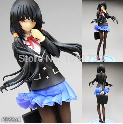 

Free Shipping 8" Date A Live Kurumi Tokisaki School Uniform ver. 1/8 Scale 16cm Boxed PVC Action Figure Collection Model Toy